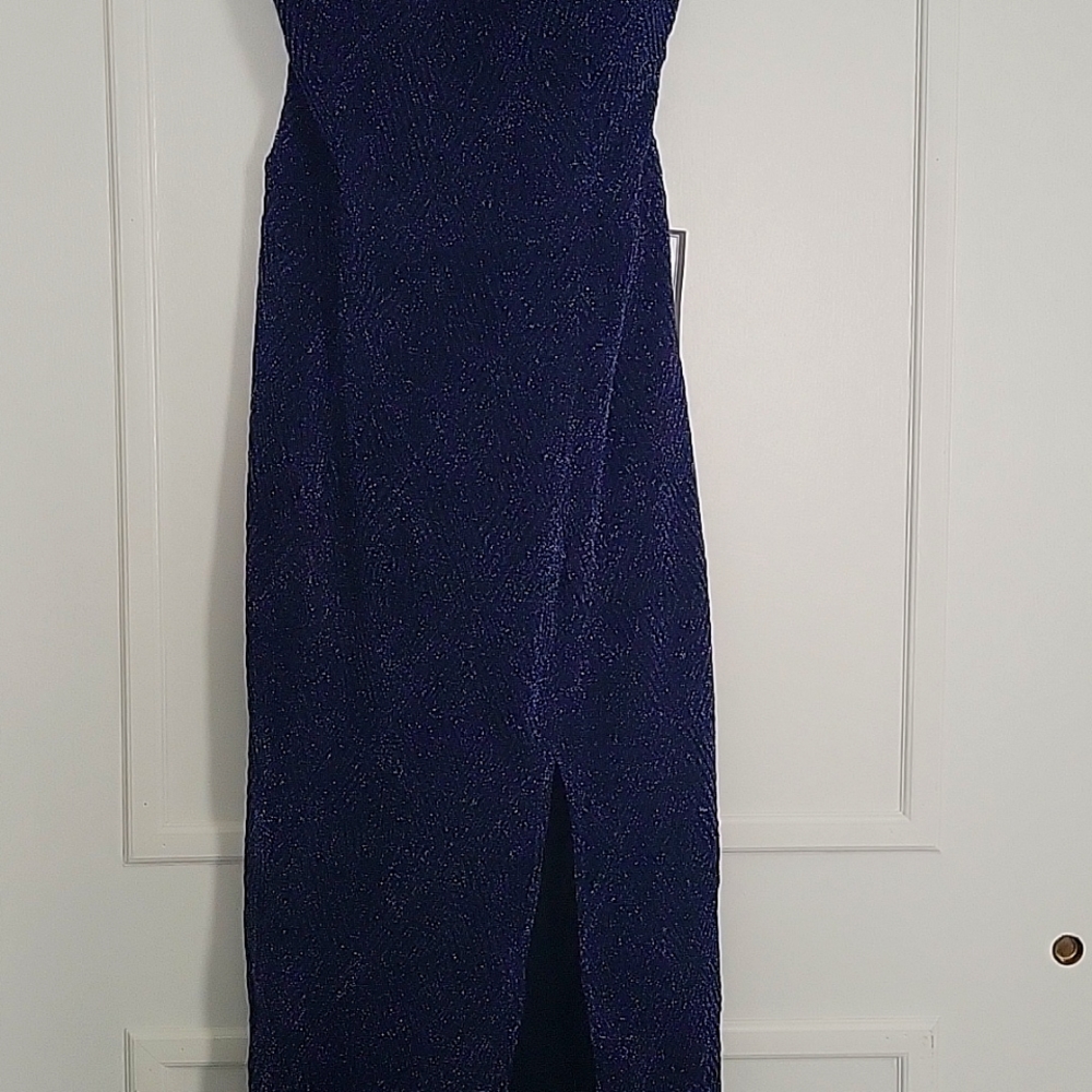 Beautiful sparkling navy blue dress